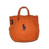 Ralph Lauren Orange Blue Polo Big Pony Boat Tote Beach Canvas Bag