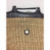 JFW John Lewis Straw Summer or Beach Bag w/ Black Trim