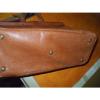 Ralph Lauren unisex large soft rust leather duffel travel beach book bag work