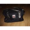 Swiss Gear black silver unisex canvas duffle book travel beach gym shoulder bag