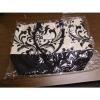 BEACH BAG FOR WOMEN OR CARRY ALL NEW BLACK AND WHITE DESIGN WITH TIE CLOSURE