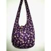 BAG SLING SHOULDER ADVENTURE BEACH HOBO HIPPIE SKULL GHOST TRIP PURPLE TRAVEL