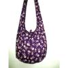 BAG SLING SHOULDER ADVENTURE BEACH HOBO HIPPIE SKULL GHOST TRIP PURPLE TRAVEL