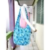 SPIRAL BAG SLING SHOULDER BEACH LARGE HOBO BOHEMIAN LADY GYPSY BLUE SKY UNISEX 2