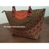 Indian Handmade Mandala Shopping Purse Cotton Beach Bag Large Tote Messenger