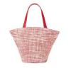 NWT KATE SPADE SATURDAY Small Leather Circle Beach Bag Tote in Painted Check