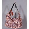 HANII Y large brown &amp; white mari-esque print canvas tote beach bag