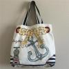 BRIGHTON Boardwalk Canvas Beach Bag Large Tote Beachy Keen 16&#034;Lx13.5&#034;H