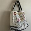 BRIGHTON Boardwalk Canvas Beach Bag Large Tote Beachy Keen 16&#034;Lx13.5&#034;H