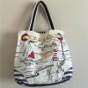 BRIGHTON Boardwalk Canvas Beach Bag Large Tote Beachy Keen 16&#034;Lx13.5&#034;H