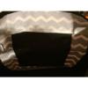 NEW Thirty One All Day Organizing Tote Black Chevron Diaper Bag Beach Office