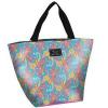 BUNGALOW SCOUT WEEKENDER LARGE TOTE BEACH SHOPPING  BAG - BLUE PINK PAISLEY