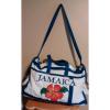 Large Jamaican Canvas Tote Beach Bag