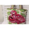 Paul Brent Artist Beach Bag Large Tote beach scene  Pink Flamingo NWT