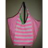 Victoria&#039;s Secret Angel Women&#039;s Beach Tote Bag Color Pink &amp; White Large NWOT $68