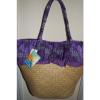 Sun N Sand Straw Bag Oversized Beach Bag Ruffle Hem $25.- NWT Free/Ship