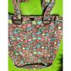 ZOO YORK BAG PURSE SKULLS APPLES BEACH TOTE SHOPPER SURF SUN OCEAN SCHOOL BLACK!