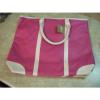 New ULTA HOT PINK FAUX LEATHER Tote Bag BEACH/SHOPPER Large Roomy Size