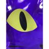 Purple Vinyl Cat Eyes Tote Bag Plastic Kitten Kitty Large Beach Shopper Unique