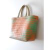 Lime Green and Mauve Handwoven Market Bag, Tote, Beach, Steven Alan, Madewell