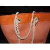 Magid Two Tone Large Rope Tote Coral/Combo Orange Beach Bag Farmer&#039;s Market