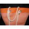 Magid Two Tone Large Rope Tote Coral/Combo Orange Beach Bag Farmer&#039;s Market