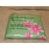 Yves Rocher Bright Green Beach Tote Bag w/ Pink Flowers NEW beach groceries