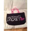 Victorias Secret Bling Large Black Tote Beach Shopping Travel Bag