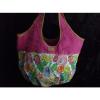 Dexter Cute Floral Bag Tote Print Canvas Handbag Cotton Purse Shoulder Beach Bag