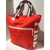 NWT Victoria&#039;s Secret PINK Campus Neon Orange Tote Beach Gym Retro Prep Zip Bag!