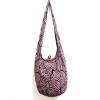 SUMMER BAG SLING SHOULDER BOHO GYPSY SCHOOL HOBO PURPLE BEACH PURSE SPIRAL TRIP