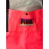 NWT VS Victoria&#039;s Secret PINK Xlarge TOTE Bag NEON CORAL School Shopper Beach