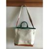 COACH 70897 BLEECKER SV/NA Natural  Canvas Beach Tote Shoulder Bag