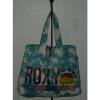 Roxy Canvas ExLarge Beach Bookbag Blue Shoulder Bag Tote 20&#034; L 16&#034; H 5 Depth