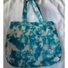 Roxy Canvas ExLarge Beach Bookbag Blue Shoulder Bag Tote 20&#034; L 16&#034; H 5 Depth