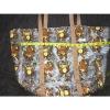 Fun Monkey Pattern Shoulder Clear Plastic Tote Beach Bag by ORE