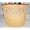 Ralph Lauren Polo Natural Straw Leather w/ Rope Tassel Beach Shoulder Tote Bag