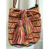 Wayuu Bag Mochila Colombia Purse Beach Orange Boho Bohemian