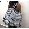 Indian Cotton Beach Bag Large Tote Messenger Handmade Mandala Shopping Purse