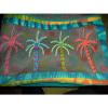 Farida Zamar Large Multi-Colored Palm Tree Shoulder Purse Beach Bag Vacation