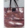 Pink Sequin Sparkle Glam Beach Tote Shopping Bag Victoria&#039;s Secret New 2016 15&#034;