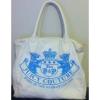 Juicy Couture Logo Large Shopper School Tote Handbag Purse Beach Gym Bag