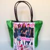 Nylon Zipper Tote Beach Travel Carry On Bag Pliage Style Small Green