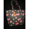 GOLDEN SANDS STRAWBERRY CANVAS BEACH BAG TOTE OR SHOPPING SHOULDER BAG