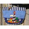 Designer SALLY HUSS ARTSY Artisan Lighthouse Resort Beach Pool Tote Bag LARGE