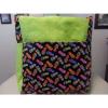 flip flop sandels shoes beach summer green black neon large bag/purse/diaper bag