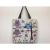 Women&#039;s Canvas Shopping Bag Owls Canvas Tote Bag Shoulder Canvas Bag, Beach Bag