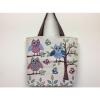 Women&#039;s Canvas Shopping Bag Owls Canvas Tote Bag Shoulder Canvas Bag, Beach Bag