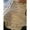 New Pink Victoria&#039;s Secret Striped Beach Bag Backpack White with Gold