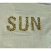 Two&#039;s Company &#034;SUN&#034; Beaded Jute  Tote Bag - Beach Pool Swim Bag Tote NEW